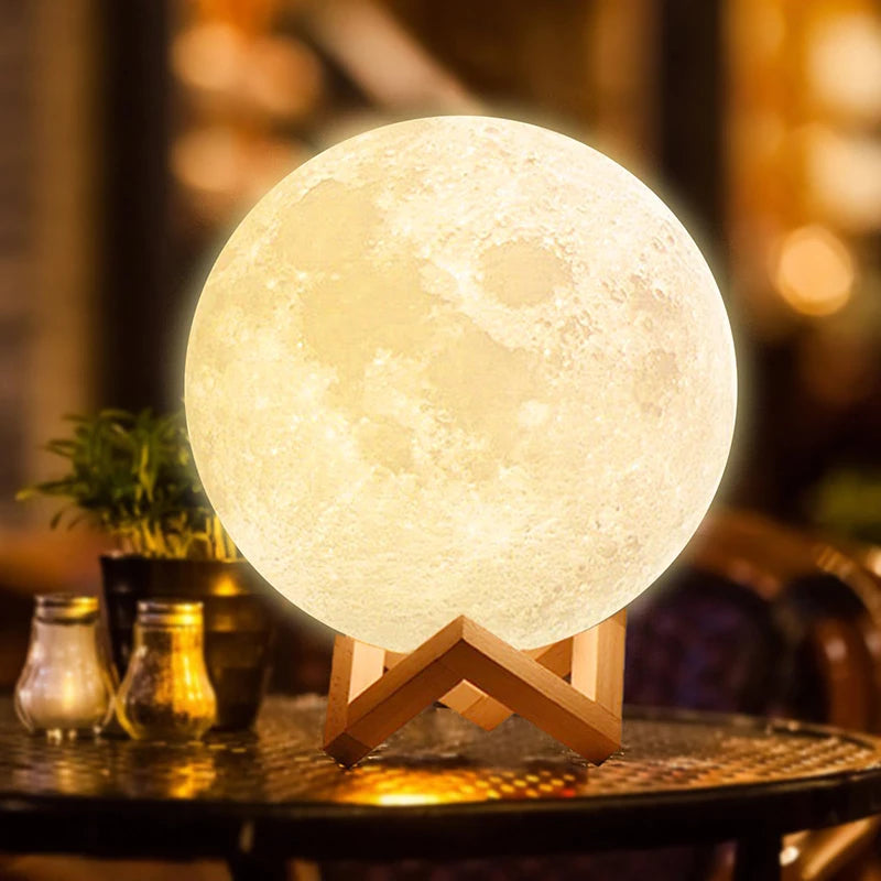 Luminária Led de Lua para Decoração